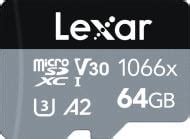Карта памяти Lexar microSDXC 64 ГБ [LMS1066064G.